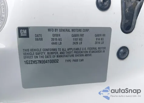 2009 Pontiac G6 Gt from USA, damaged, VIN 1G2ZH57N994100932